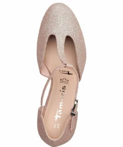 Tamaris Woms Slip-on Pumps For Women Silver Glam -Heeled shoes Sales Store tam112446326 croseglam v586 3