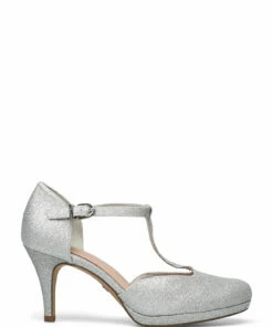 Tamaris Woms Slip-on Pumps For Women Silver Glam -Heeled shoes Sales Store tam112446326 csilverglam v919 1