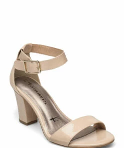 Tamaris Woms Sandals Heeled Sandals For Women Nude Patent