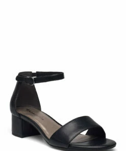 Tamaris Woms Sandals Heeled Sandals For Women Black Matt