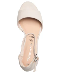 Tamaris Woms Sandals Heeled Sandals For Women Silver -Heeled shoes Sales Store tam112833028 civory v418 3