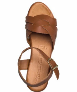 Tamaris Woms Sandals Heeled Sandals For Women Cognac -Heeled shoes Sales Store tam112833128 ccognac v305 3