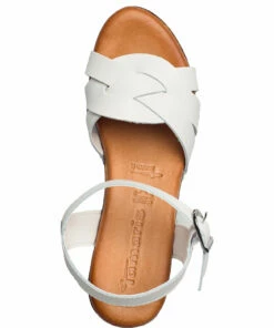 Tamaris Woms Sandals Heeled Sandals For Women Cognac -Heeled shoes Sales Store tam112833128 cwhite v100 3
