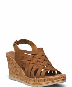 Tamaris Woms Sandals - Alis Heeled Sandals For Women Cognac