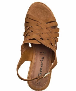 Tamaris Woms Sandals - Alis Heeled Sandals For Women Cognac -Heeled shoes Sales Store tam112833328 ccognac v305 3