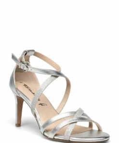 Tamaris Woms Sandals Heeled Sandals For Women Silver Comb -Heeled shoes Sales Store tam112838228 csilvercomb v948