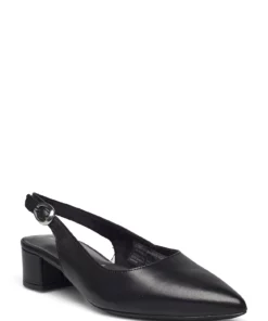 Tamaris Woms Sling Back Pumps For Women Black Leather -Heeled shoes Sales Store tam112950028 cblackleather v003 1