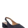 Tamaris Woms Sling Back Pumps For Women Black Leather