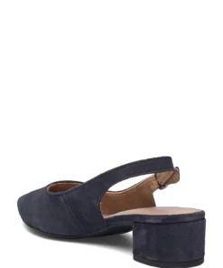 Tamaris Woms Sling Back Pumps For Women Black Leather -Heeled shoes Sales Store tam112950028 cnavy v805 2