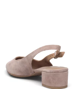 Tamaris Woms Sling Back Pumps For Women Black Leather -Heeled shoes Sales Store tam112950028 ctaupe v341 2