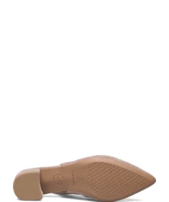 Tamaris Woms Sling Back Pumps For Women Black Leather -Heeled shoes Sales Store tam112950028 ctaupe v341 4