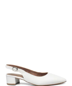 Tamaris Woms Sling Back Pumps For Women Black Leather -Heeled shoes Sales Store tam112950028 cwhiteleather v117 1