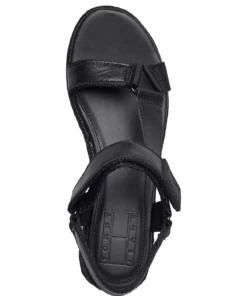 Tommy Hilfiger TOMMY JEANS WEDGE SANDAL Wedge Heels For Women Black -Heeled shoes Sales Store thsen0en01810 cblack vbds 3