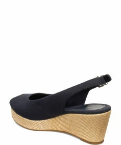 Tommy Hilfiger ICONIC ELBA SLING BACK WEDGE Wedge Heels For Women Stone -Heeled shoes Sales Store thsfw0fw04788 cdesertsky 2