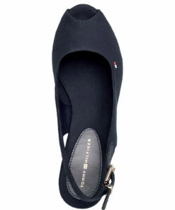 Tommy Hilfiger ICONIC ELBA SLING BACK WEDGE Wedge Heels For Women Stone -Heeled shoes Sales Store thsfw0fw04788 cdesertsky 3