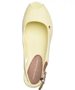 Tommy Hilfiger ICONIC ELBA SLING BACK WEDGE Wedge Heels For Women Stone -Heeled shoes Sales Store thsfw0fw04788 clemontwist vzhf 3