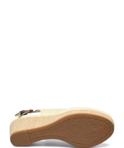 Tommy Hilfiger ICONIC ELBA SLING BACK WEDGE Wedge Heels For Women Stone -Heeled shoes Sales Store thsfw0fw04788 clemontwist vzhf 4