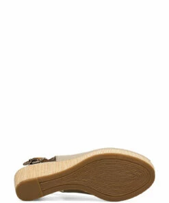 Tommy Hilfiger ICONIC ELBA SLING BACK WEDGE Wedge Heels For Women Stone -Heeled shoes Sales Store thsfw0fw04788 cstone 4