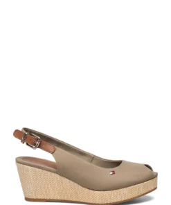 Tommy Hilfiger ICONIC ELBA SLING BACK WEDGE Wedge Heels For Women Stone -Heeled shoes Sales Store thsfw0fw04788 cwoodridge vgxr 1