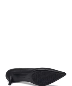 Tommy Hilfiger TH MID HEEL LEATHER PUMP Pumps For Women Black -Heeled shoes Sales Store thsfw0fw06163 cblack vbds 4