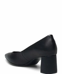 Tommy Hilfiger BASIC LEATHER MID HEEL PUMP Pumps For Women White Dove -Heeled shoes Sales Store thsfw0fw06348 cblack vbds 2