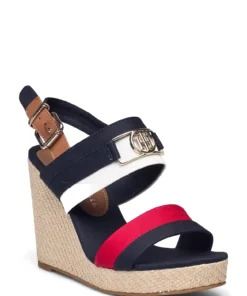 Tommy Hilfiger ESSENTIAL TOMMY HIGH WEDGE Wedge Heels For Women Desert Sky -Heeled shoes Sales Store thsfw0fw06540 cdesertsky vdw5 1