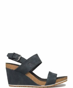 Timberland Capri Sunset Wedge Heeled Sandals For Women Jet Black -Heeled shoes Sales Store timca1msy cjetblack 1