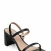 Dune London Marta Heeled Sandals For Women Black-croc_print_leather