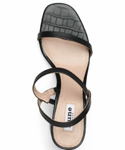 Dune London Marta Heeled Sandals For Women Black-croc_print_leather -Heeled shoes Sales Store une0087500620001 c1033680488 v802 3