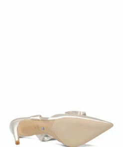 Dune London Daliah Pumps For Women Ivory Satin -Heeled shoes Sales Store une1312503940100 civorysatin v513 4