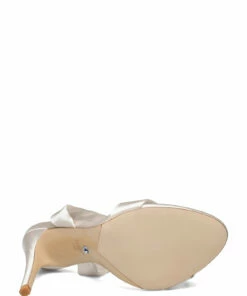 Dune London Mirelle Heeled Sandals For Women Ivory Satin -Heeled shoes Sales Store une1312503940103 civorysatin v513 4