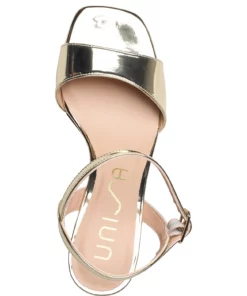 UNISA MORATY_SP_N Heeled Sandals For Women Platino -Heeled shoes Sales Store unimoratyspn cplatino 3