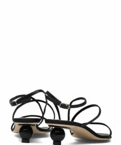 Weekend Max Mara MIGLIO Heeled Sandals For Women Black -Heeled shoes Sales Store wmm55210914600 cblack v007 4